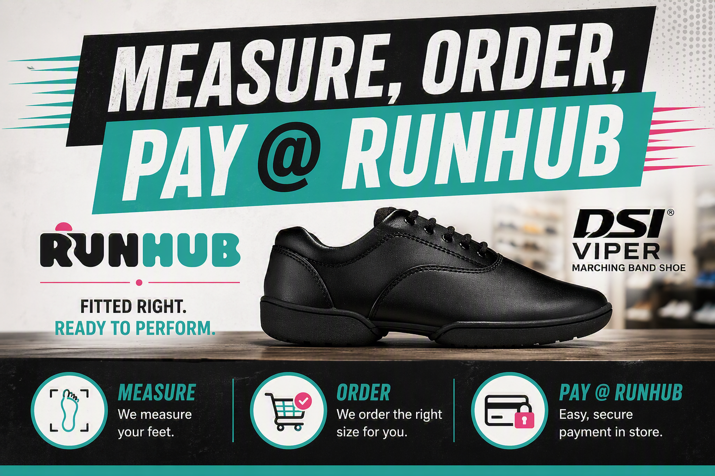 DSI Viper Marching Shoes - Measure, Order, Pay @ RunHub