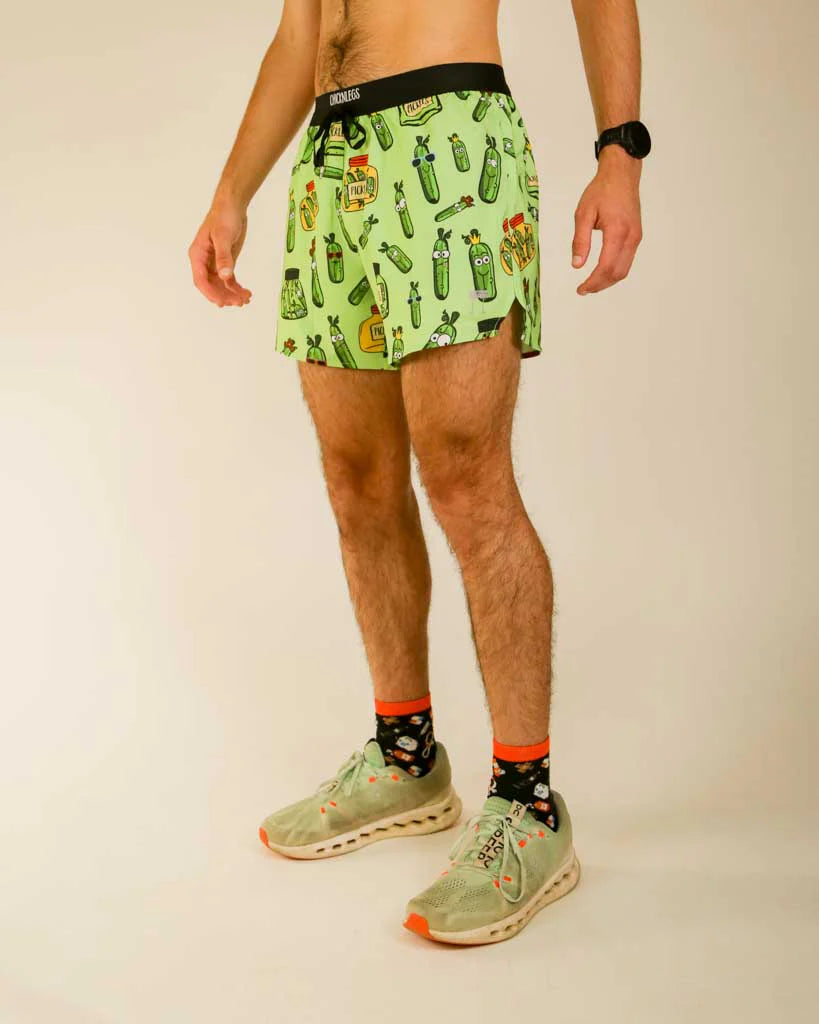 Chicknlegs Men's FIVE INCH DrawString Running Shorts w/Pockets